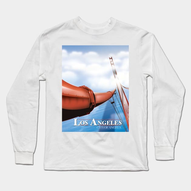 Los Angeles City of Angels. Long Sleeve T-Shirt by nickemporium1